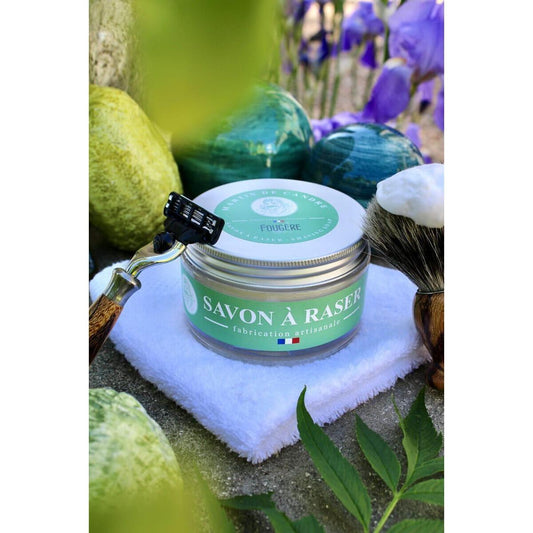 Martin de Candre Fern Fougere Collection Shaving Soap Shaving Soap Pasteur Pharmacy Glass Bowl 200g