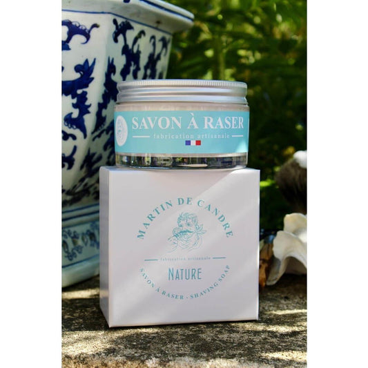 Martin de Candre Unscented Nature Collection Shaving Soap Shaving Soap Pasteur Pharmacy Glass Bowl 200g