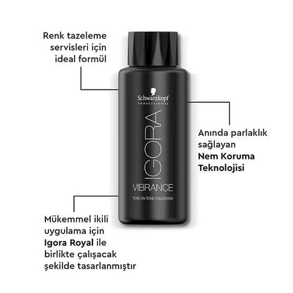 Coloration capillaire Igora Royal Vibrance 7-57 Blond moyen doré cuivré 60 ml