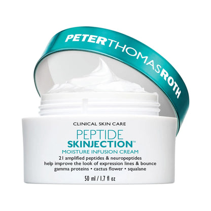 Crème rechargeable Peptide Skinjection Moisture Infusion - Hydratant peptidique anti-âge pour une peau hydratée, formule en crème rechargeable