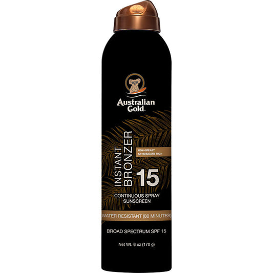 Australian Gold SPF 15 Continuous Spray Bronzer 6 Oz Skin Care Pasteur Pharmacy