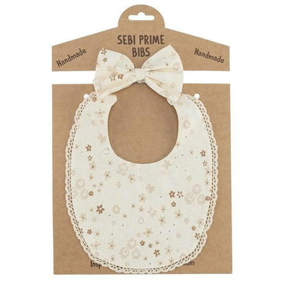 Bavoir pour bébé Sebi Prime en popeline, coton doux, protection 0+ mois