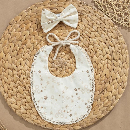 Bavoir pour bébé Sebi Prime en popeline, coton doux, protection 0+ mois