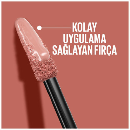 Rouge à lèvres liquide Maybelline New York Super Stay Vinyl Ink - Couleur longue tenue, fini ultra-brillant, 16h de tenue