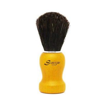 Semogue Pharos-c3 Pure Black Badger Shaving Brush - Yellow Shaving Brush Pasteur Pharmacy