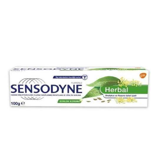 Dentifrice Sensodyne Herbal à l'eucalyptus et au fenouil 100 ml