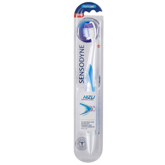 Brosse à dents Sensodyne Rapid Relief souple pour un nettoyage en douceur, 1 unité