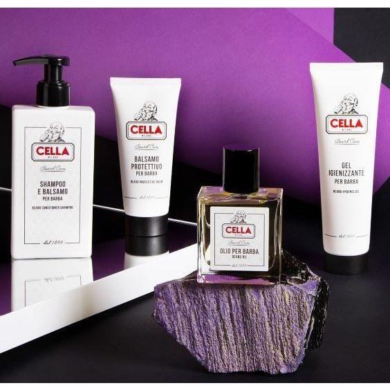 Cella Milano Beard Care Set Protective Balm 3.5oz & Sanitising Gel 5.1oz Shaving & Grooming Pasteur Pharmacy