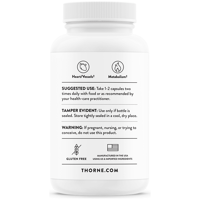 Complément alimentaire berbérine Thorne 1000 mg 60 gélules