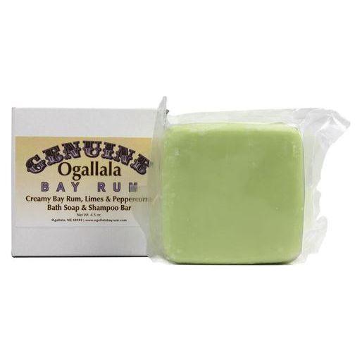 Ogallala Bay Rum, Limes & Peppercorns Creamy Soap & Shampoo Bar 4.5 Oz Bath Soap & Shampoo Bar Pasteur Pharmacy