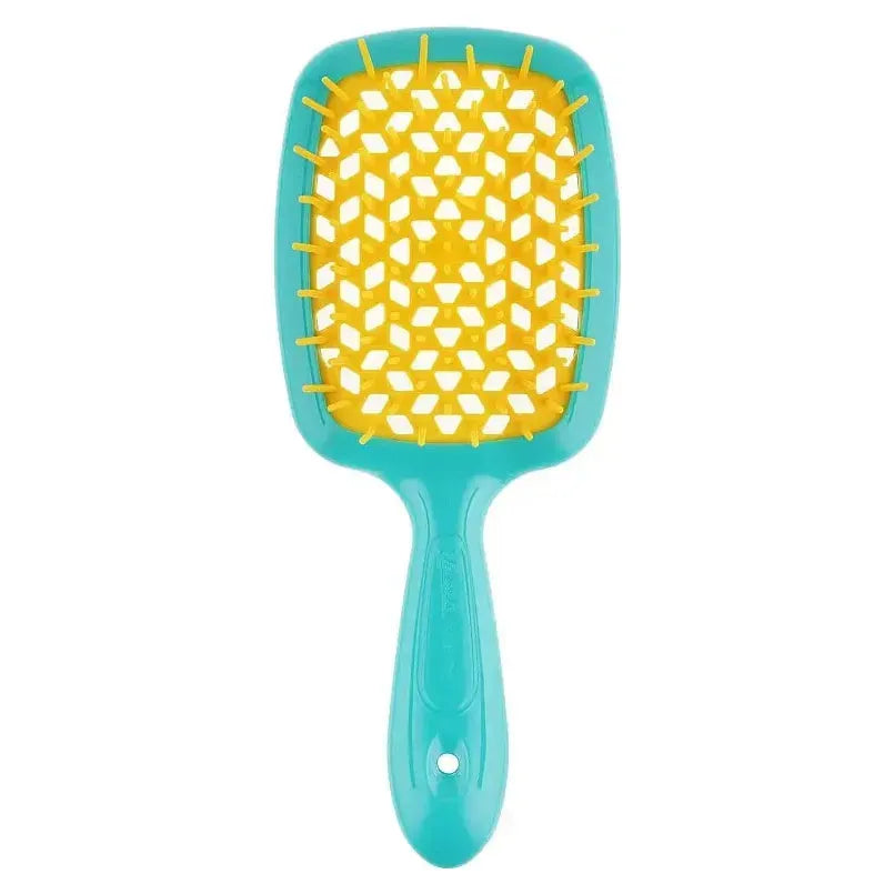Janeke SuperBrush Turquoise & Yellow Hair Brush Hair Brush Pasteur Pharmacy