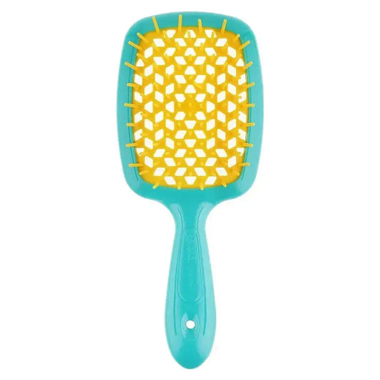 Janeke SuperBrush Turquoise & Yellow Hair Brush Hair Brush Pasteur Pharmacy