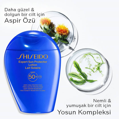 Loción protectora solar Shiseido GSC Blue Expert SPF50+ 50ml
