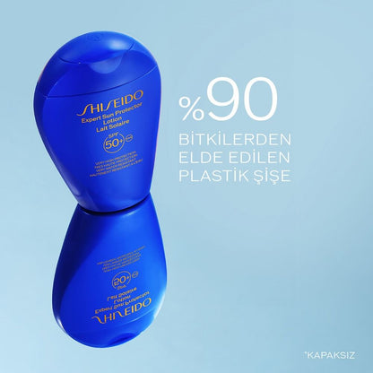 Loción protectora solar Shiseido GSC Blue Expert SPF50+ 50ml