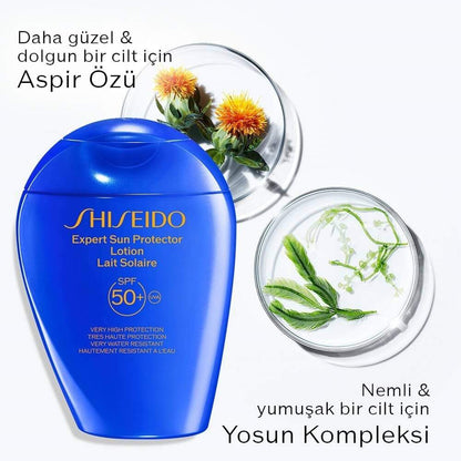Loción protectora solar Shiseido GSC Blue Expert SPF50+ 50ml