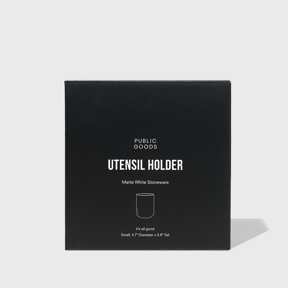 Short Stoneware Utensil Holder Public Goods