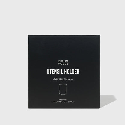 Short Stoneware Utensil Holder Public Goods
