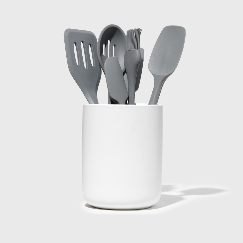 Short Stoneware Utensil Holder Public Goods