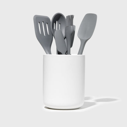 Short Stoneware Utensil Holder Public Goods