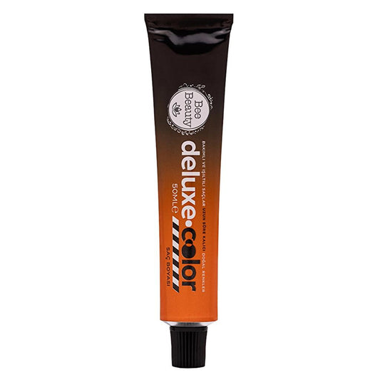 Bee Beauty Deluxe Color Kit 7.7 Warm Caramel Brown Hair Dye