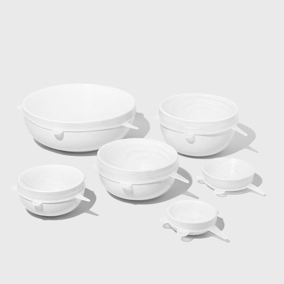 Silicone Bowl Covers (6 ct) Household Public Goods