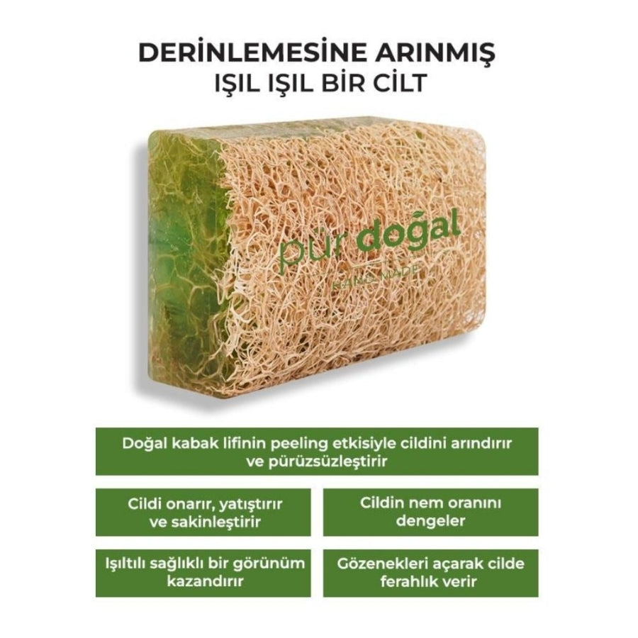 Savon visage et corps à l'aloe vera et à la fibre de citrouille Sinoz 130g