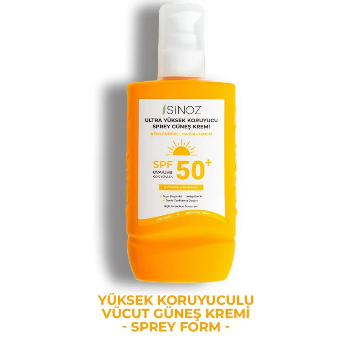 Sinoz Spray Solaire Corps Très Haute Protection SPF 50+ 200 ml