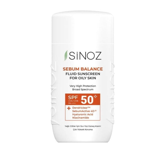 Écran solaire éclaircissant Sinoz pour peau grasse SPF50 50 ml