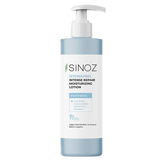 Lait corporel hydratant intensif Sinoz pour peaux sèches 400 ml