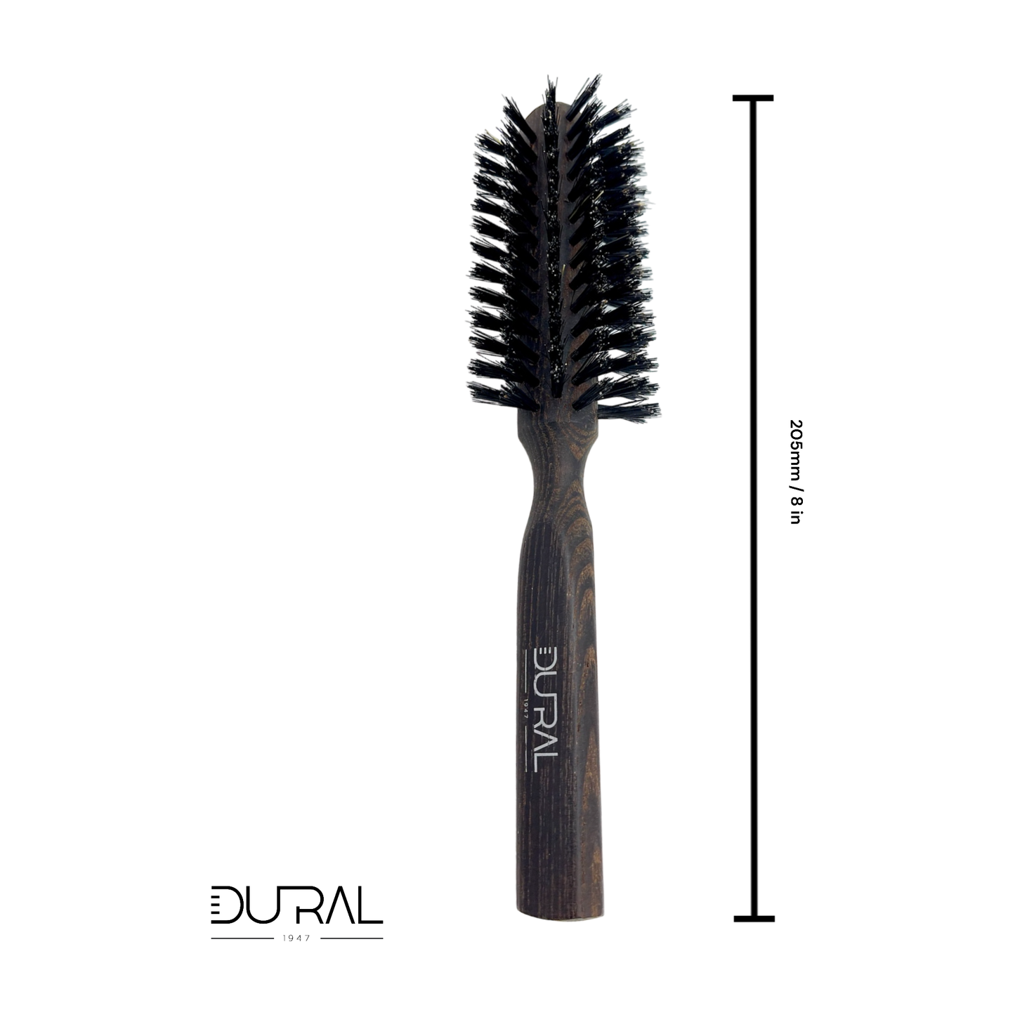 Dural Thermo ash wood half round hair brush with boar bristles - 8 rows Hair Brush Pasteur Pharmacy