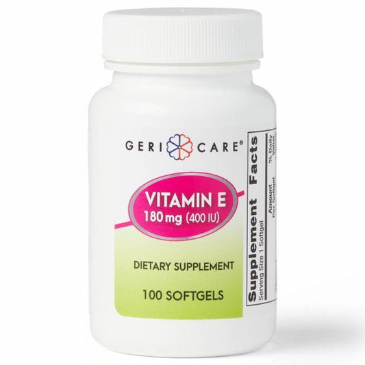 Vitamin E Softgels, 180 mg (400 IU) - 100 Count Vitamins & Supplements Pasteur Pharmacy