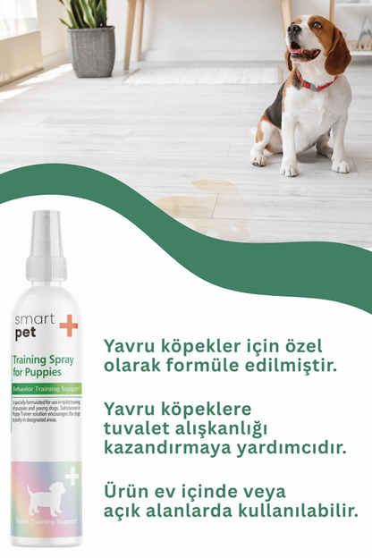 SmartPet + Spray d'apprentissage de la propreté pour chiots intérieur & extérieur 100ml