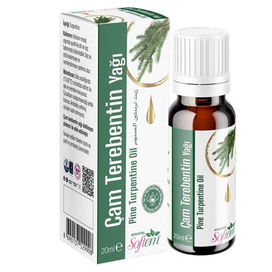Huile de térébenthine de pin Softem pour la vitalité des cheveux 20 ml