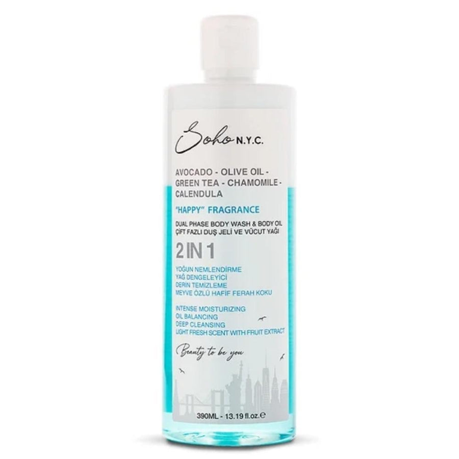 Soho N.Y.C. Happy 2in1 Shower Gel & Body Oil 390ml