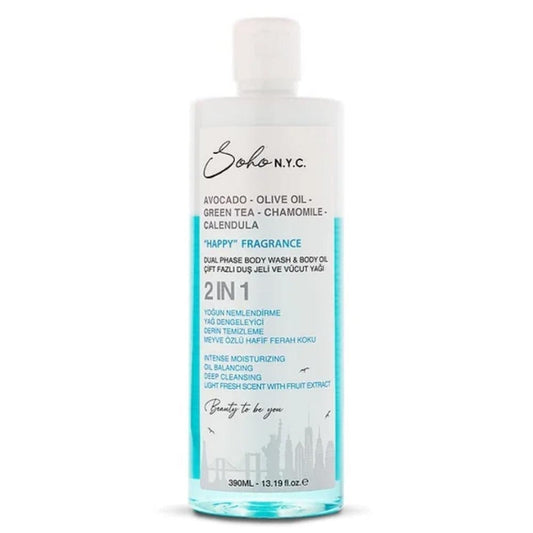 Soho N.Y.C. Happy 2in1 Shower Gel & Body Oil 390ml