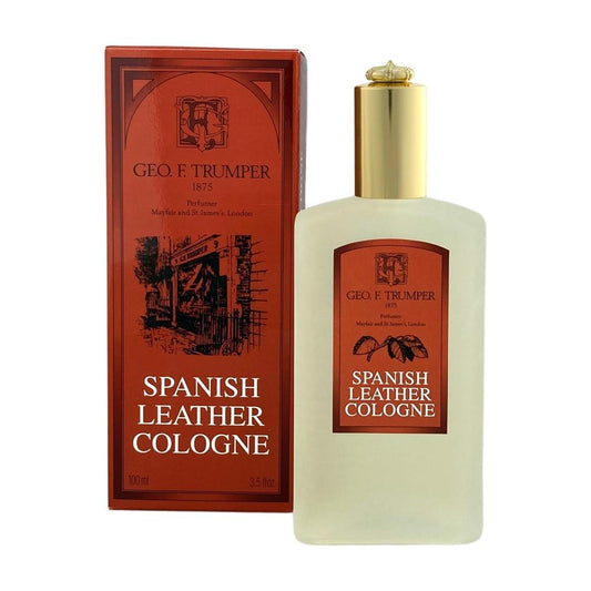 Geo F. Trumper Spanish Leather Cologne Collection Cologne Pasteur Pharmacy Glass Atomizer Bottle 100ml