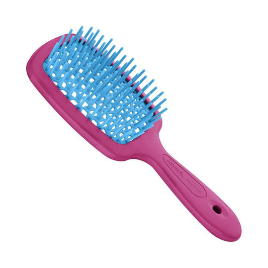 Janeke Superbrush Small Fuchsia/Turquoise – Model No. 86SP234 FUX Hair Brush Pasteur Pharmacy