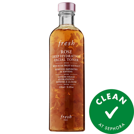 Tonique Hydratation Intense à la Rose - Tonique visage sans alcool à l'acide hyaluronique pour peaux sèches et déshydratées & réduction des pores - Formule douce et Clean Beauty