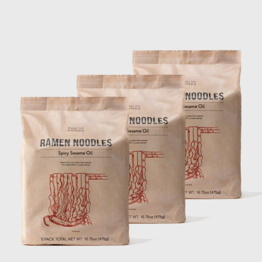 Original Ramen Noodles Grocery Public Goods Spicy Sesame Oil 15ct (3 packs)