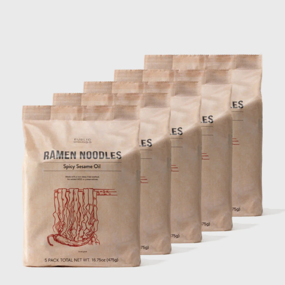 Original Ramen Noodles Grocery Public Goods Spicy Sesame Oil 25ct (5 packs)