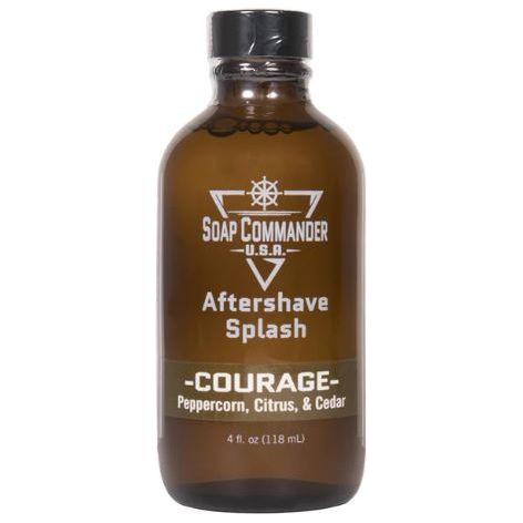Soap Commander Courage After Shave Splash 4 Oz After Shave Splash Pasteur Pharmacy