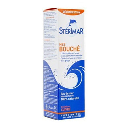 Sterimar Spray Nasal Hipertónico para Adultos - 100 ml | Agua de mar natural