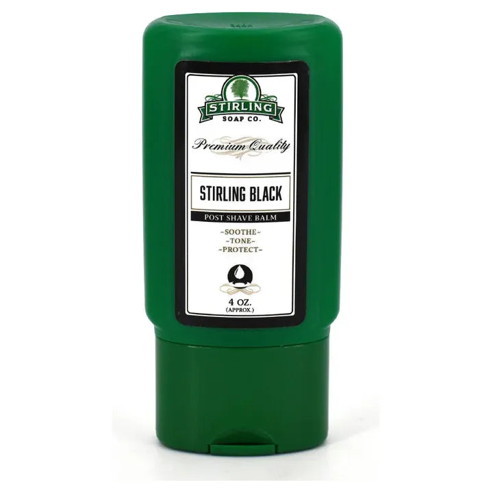 Stirling Soap Co. Stirling Black Shaving Collection Shaving Set Pasteur Pharmacy Post Shave Balm 4oz
