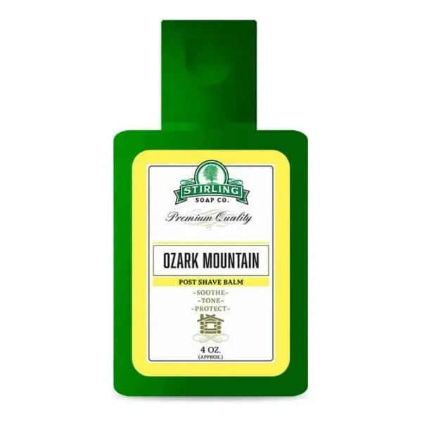Stirling Soap Co. Ozark Mountain Shaving Collection Shaving Set Pasteur Pharmacy Post Shave Balm 4oz