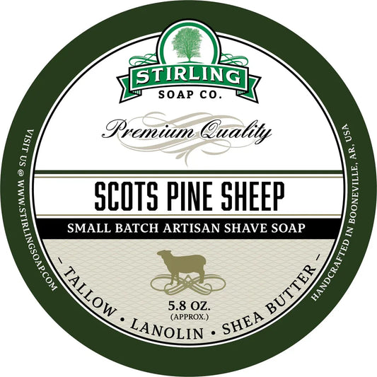 Stirling Soap Co. Scots Pine Shaving Collection Shaving Set Pasteur Pharmacy Shaving Soap 5.8oz
