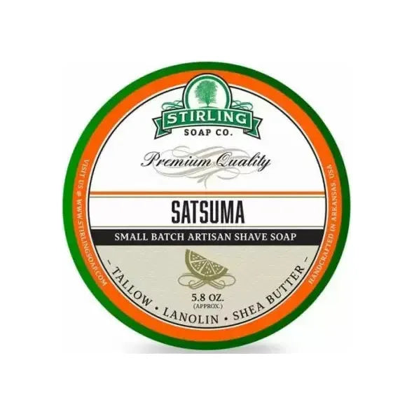 Stirling Soap Co. Satsuma Shaving Collection Shaving Set Pasteur Pharmacy Shaving Soap 5.8oz