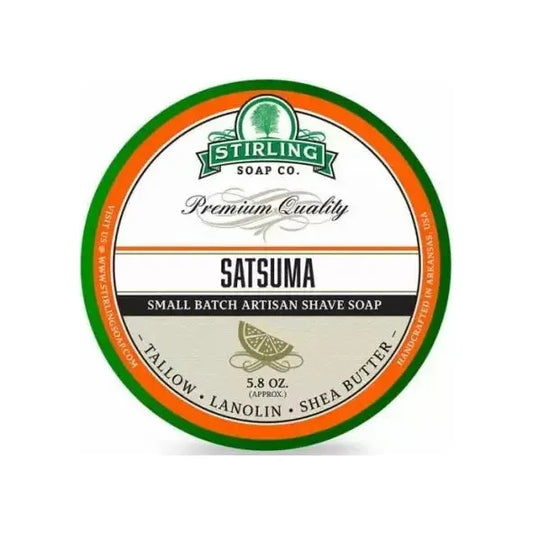 Stirling Soap Co. Satsuma Shaving Collection Shaving Set Pasteur Pharmacy Shaving Soap 5.8oz