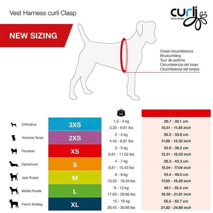 Harnais pour chien Curli Vest Air-Mesh avec boucle Bleu XL