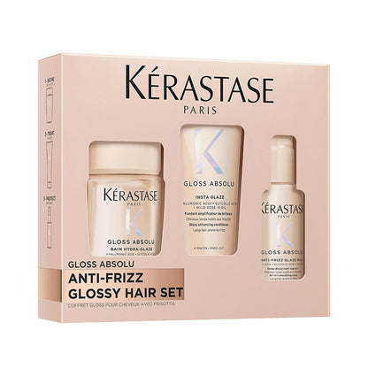Set de descubrimiento Kérastase Gloss Absolu para cabello teñido, 3 piezas