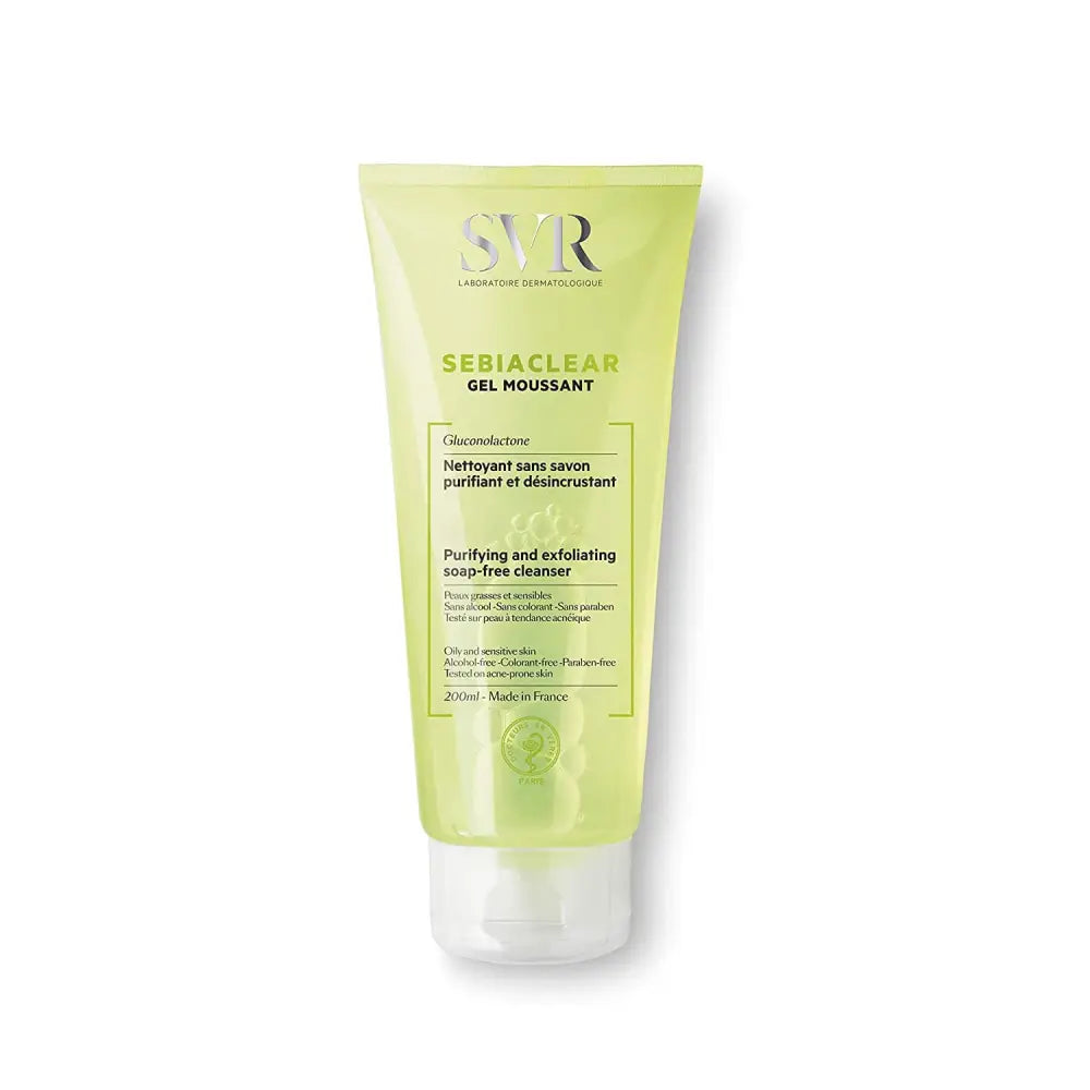 SVR Sebiaclear Gel Moussant 200ml, 6.76 Fl Oz